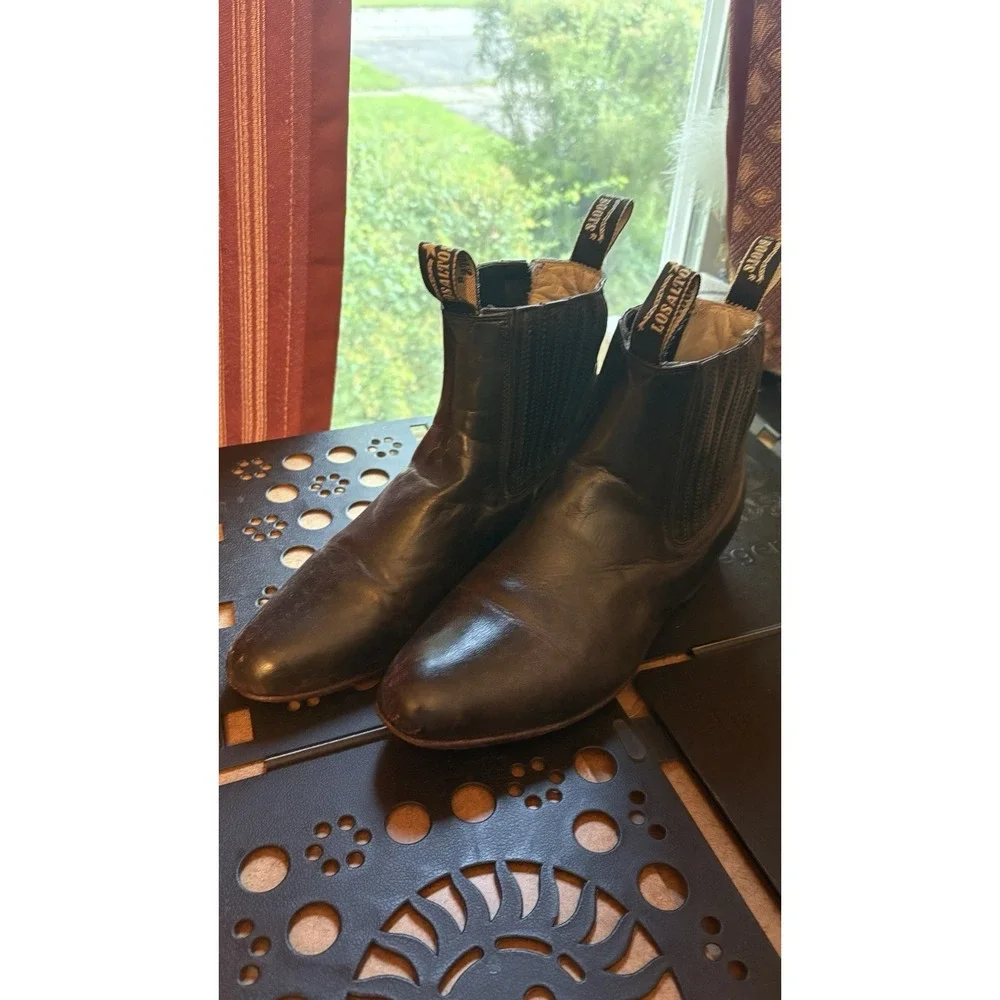 Los Altos Brown Leather Chelsea Ankle Boots Men's US 9.5 (27.5) Made‎ in Mexico